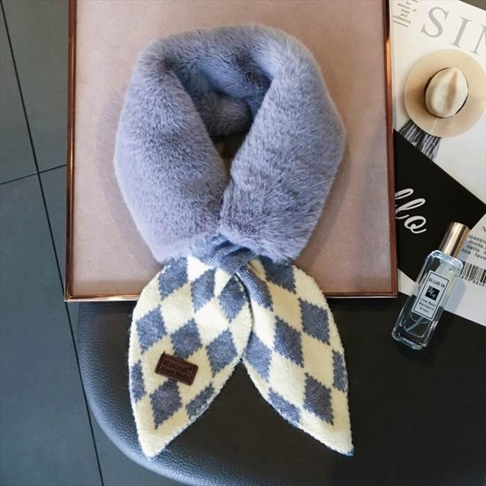 マフラー レディース ティペット ファー ダイヤ ひし形 ふわふわ 暖かい シンプル ショート丈 秋冬 トレンド 流行 新作 ファッション かわいい 大人可愛い |  | 01