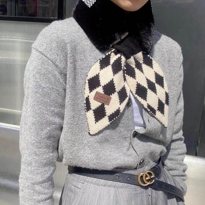 マフラー レディース ティペット ファー ダイヤ ひし形 ふわふわ 暖かい シンプル ショート丈 秋冬 トレンド 流行 新作 ファッション かわいい 大人可愛い |  | 04