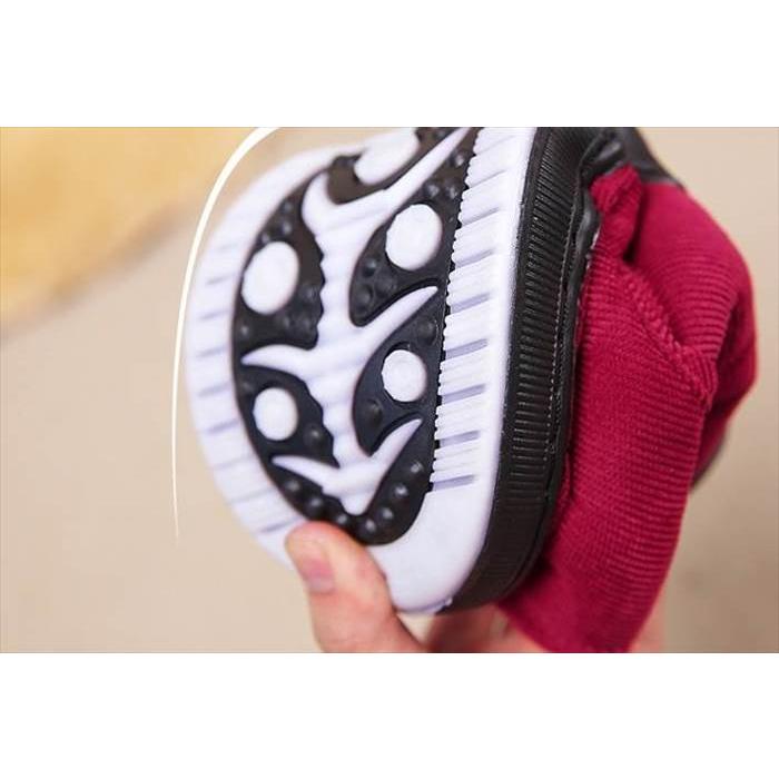 ボアショートブーツ レディース ユニセックス くるぶし丈 サイドマジックテープ 低めヒール ベルクロ 面ファスナー 無地 単色 ネイビー |  | 19