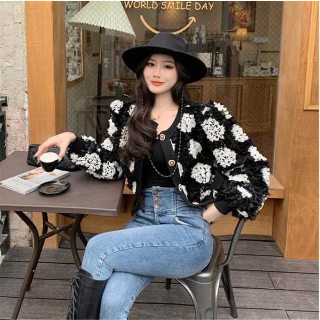 ジャケット アウター ショート丈ジャケット モノクロ 白黒 ボリューム感 ミニ丈ジャケット ロングスリーブ レディース おしゃれ お洒落 可愛い 大人可愛い |  | 11