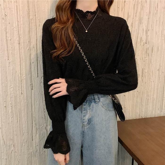 レディース レース トップス ハーフタートルネック 大人女子 かわいい ガーリー フリル袖 フレアスリーブ お出かけ 女子会 デート お食事 休日 特別な日 通勤 |  | 12