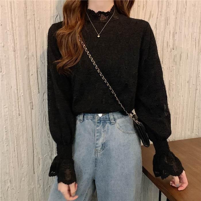 レディース レース トップス ハーフタートルネック 大人女子 かわいい ガーリー フリル袖 フレアスリーブ お出かけ 女子会 デート お食事 休日 特別な日 通勤 |  | 13