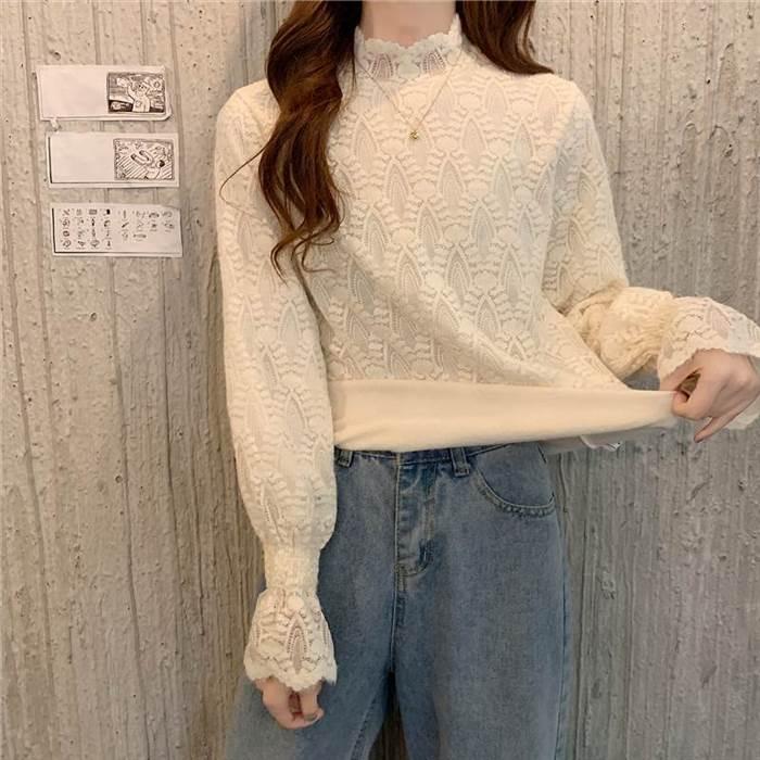 レディース レース トップス ハーフタートルネック 大人女子 かわいい ガーリー フリル袖 フレアスリーブ お出かけ 女子会 デート お食事 休日 特別な日 通勤 |  | 06