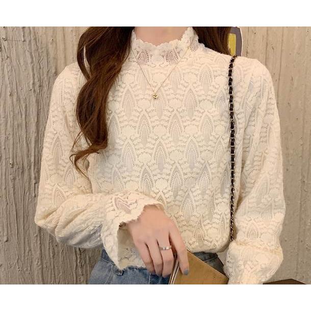 レディース レース トップス ハーフタートルネック 大人女子 かわいい ガーリー フリル袖 フレアスリーブ お出かけ 女子会 デート お食事 休日 特別な日 通勤 |  | 08