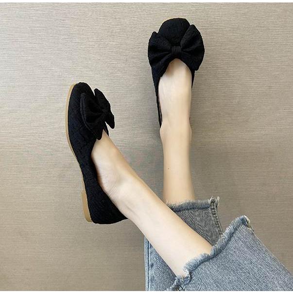 シューズ レディース フラットシューズ スクエアトゥ ぺたんこ ぺたんこシューズ ローヒール ゴム底 リボン 黒 ブラック 白 ホワイト ベージュ かわいい |  | 17