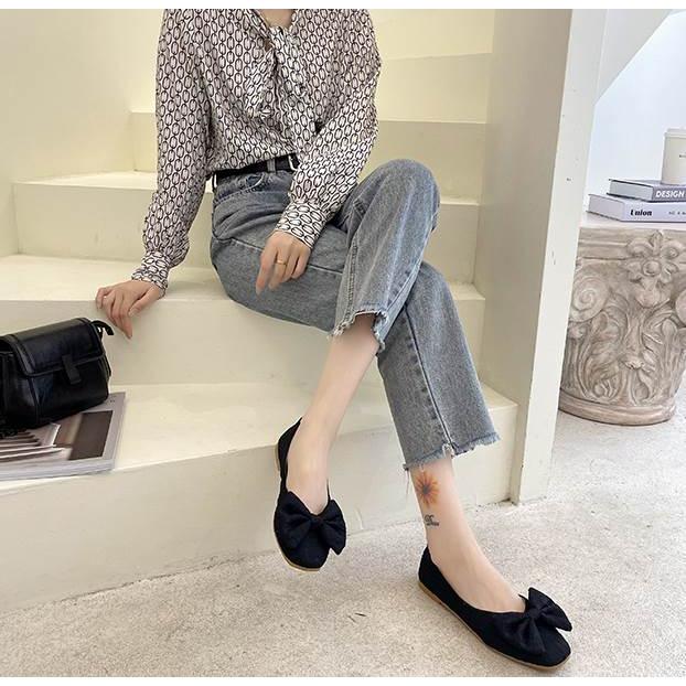 シューズ レディース フラットシューズ スクエアトゥ ぺたんこ ぺたんこシューズ ローヒール ゴム底 リボン 黒 ブラック 白 ホワイト ベージュ かわいい |  | 19