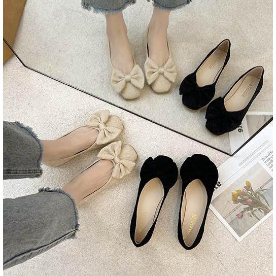 シューズ レディース フラットシューズ スクエアトゥ ぺたんこ ぺたんこシューズ ローヒール ゴム底 リボン 黒 ブラック 白 ホワイト ベージュ かわいい |  | 07