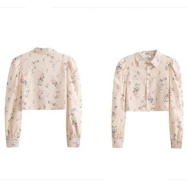 トップス レディース 女性用 長袖 ショート丈 ミニ丈 ストレート シャツ ポロシャツ ブラウス 襟あり 前ボタン 大人可愛い フォーマル カジュアル |  | 13