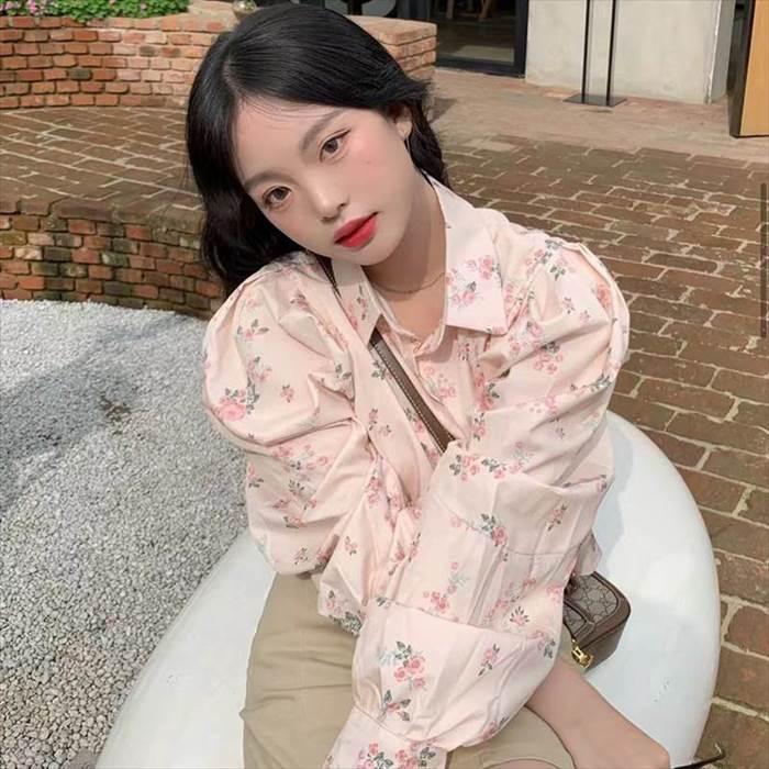 トップス レディース 女性用 長袖 ショート丈 ミニ丈 ストレート シャツ ポロシャツ ブラウス 襟あり 前ボタン 大人可愛い フォーマル カジュアル |  | 06