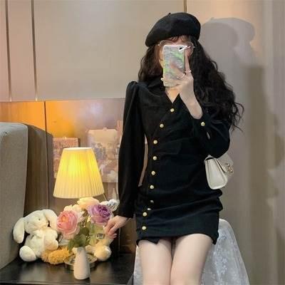 レディース ワンピース  コーデュロイワンピース デザイン重視 ミニ丈 ショート丈 長袖 無地 スリム 細身 ストレート かわいい 大人可愛い きれいめ シンプル |  | 15