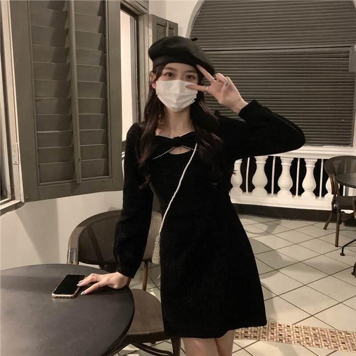 ワンピース レディース Aラインワンピース ミニ丈 ショート丈 長袖 無地 春 セミフレア リボン かわいい 大人可愛い きれいめ シンプル カジュアル 大人 |  | 12