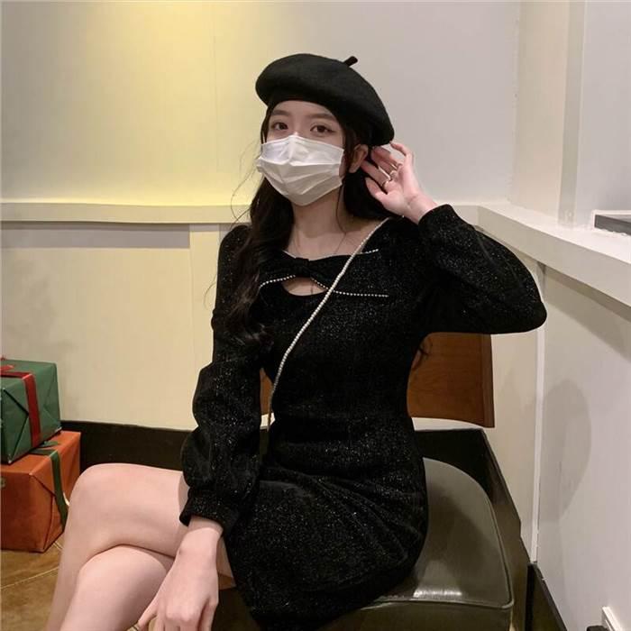 ワンピース レディース Aラインワンピース ミニ丈 ショート丈 長袖 無地 春 セミフレア リボン かわいい 大人可愛い きれいめ シンプル カジュアル 大人 |  | 15