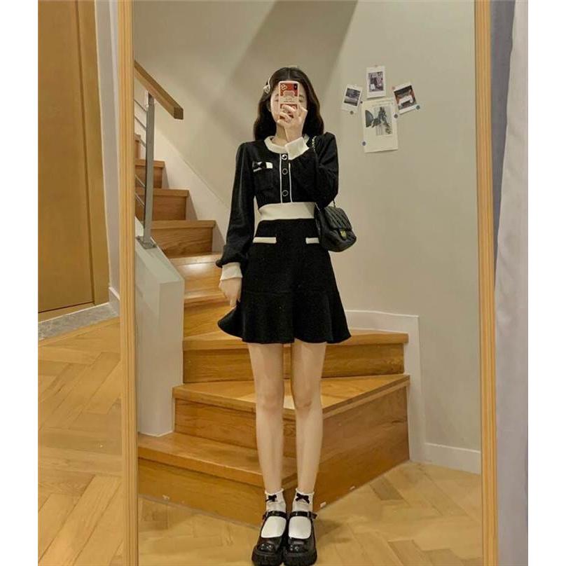 レディース ワンピース ブラック ホワイト 白 黒 パフスリーブ長袖 インポートファッション 海外デザイン スタイリッシュ ゆるかわファッション |  | 13