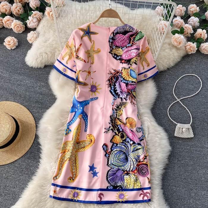 レディース ワンピース エスニック エキゾチック アジアン 海の中 海柄デザイン インポートファッション 海外デザイン スタイリッシュ 個性的 個性派 |  | 10