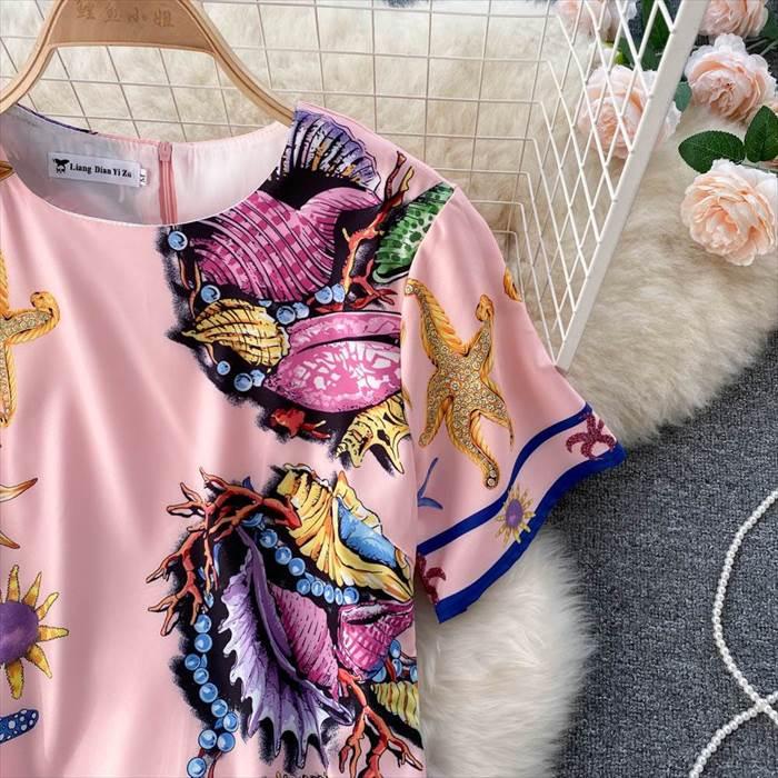 レディース ワンピース エスニック エキゾチック アジアン 海の中 海柄デザイン インポートファッション 海外デザイン スタイリッシュ 個性的 個性派 |  | 11