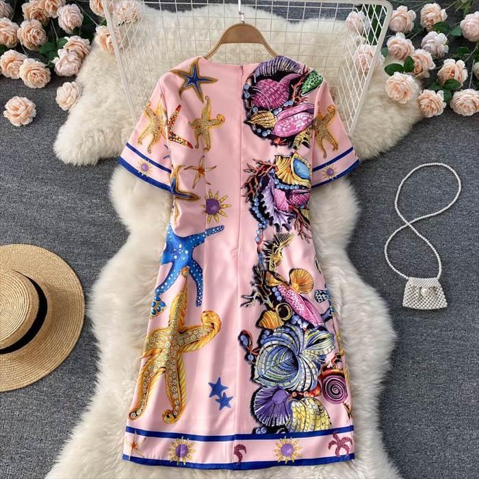 レディース ワンピース エスニック エキゾチック アジアン 海の中 海柄デザイン インポートファッション 海外デザイン スタイリッシュ 個性的 個性派 |  | 16