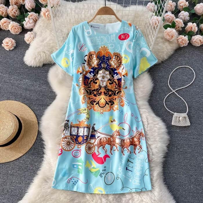 レディース ワンピース エスニック エキゾチック アジアン 海の中 海柄デザイン インポートファッション 海外デザイン スタイリッシュ 個性的 個性派 |  | 02