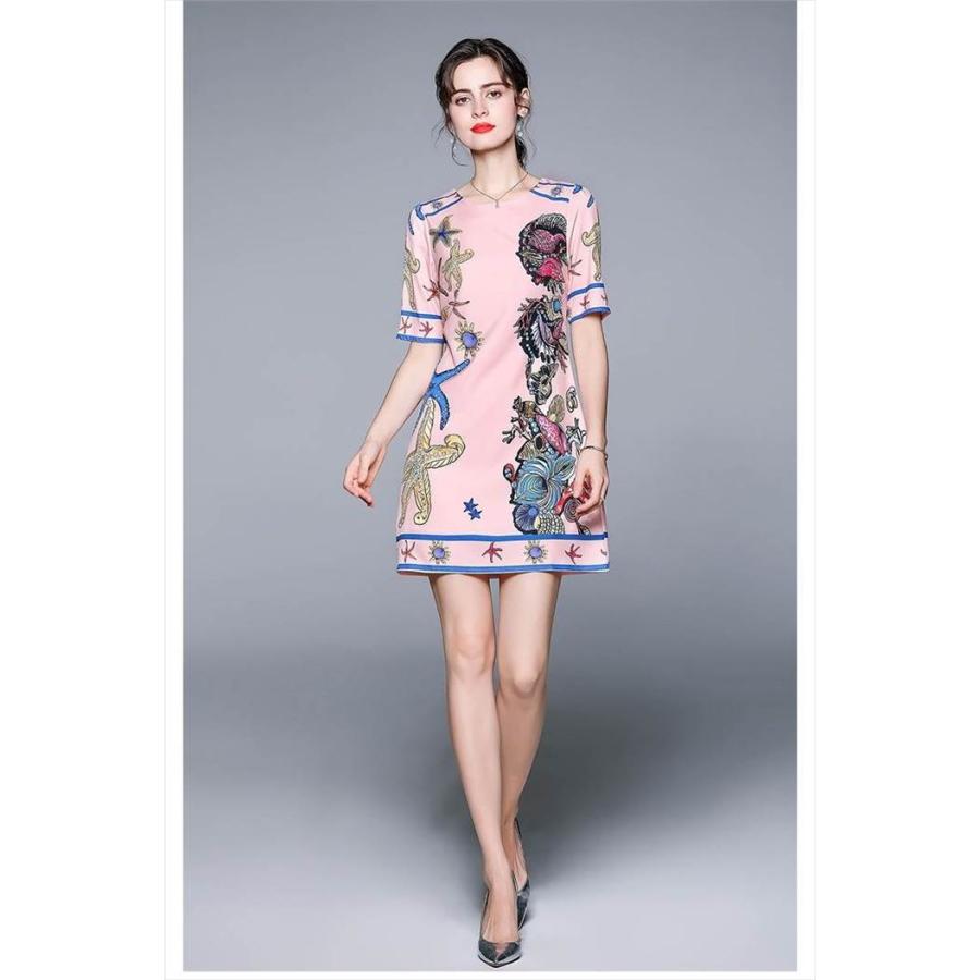 レディース ワンピース エスニック エキゾチック アジアン 海の中 海柄デザイン インポートファッション 海外デザイン スタイリッシュ 個性的 個性派 |  | 06