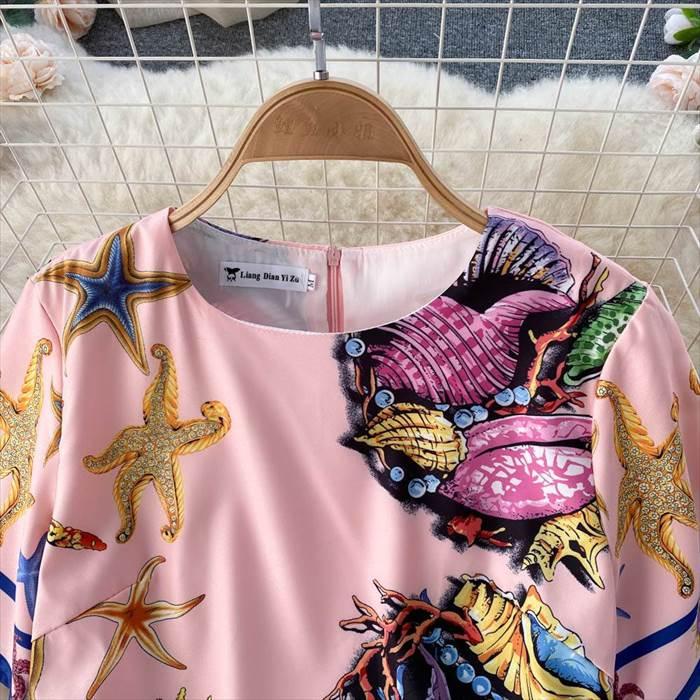 レディース ワンピース エスニック エキゾチック アジアン 海の中 海柄デザイン インポートファッション 海外デザイン スタイリッシュ 個性的 個性派 |  | 08