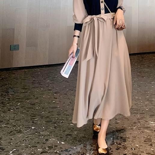 サイズ豊富 レトロデザイン 今風 ワンピース ワンピドレス 新作トレンディ ウエストリボン メリハリ 海外デザイン かっこいい ラグジュアリー キュート |  | 12