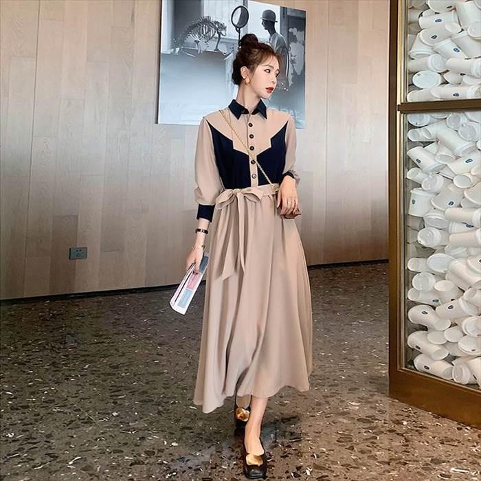 サイズ豊富 レトロデザイン 今風 ワンピース ワンピドレス 新作トレンディ ウエストリボン メリハリ 海外デザイン かっこいい ラグジュアリー キュート |  | 04