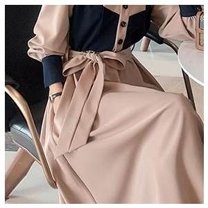 サイズ豊富 レトロデザイン 今風 ワンピース ワンピドレス 新作トレンディ ウエストリボン メリハリ 海外デザイン かっこいい ラグジュアリー キュート |  | 09