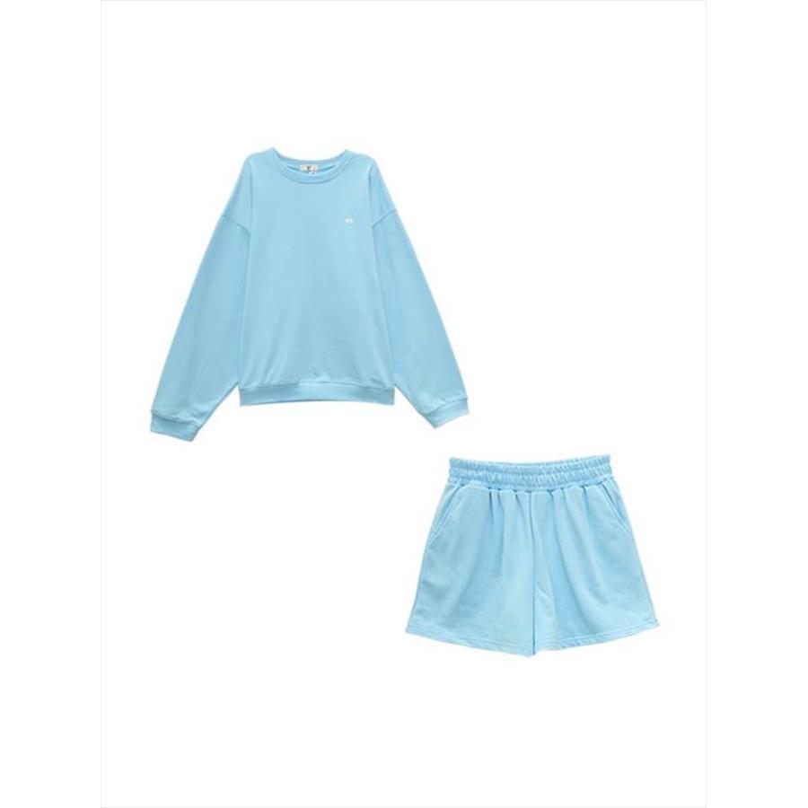 セットアップ レディース ルームウェア 上下セット 2点セット ツーピース 人気カラー 新作 ニュールック パジャマ トレーナー ショートパンツ 部屋着 寝巻き |  | 05