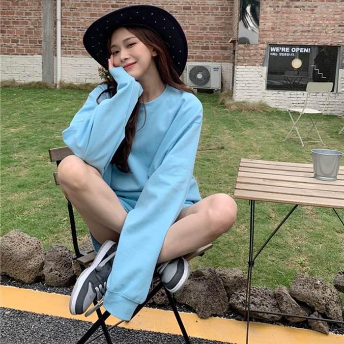 セットアップ レディース ルームウェア 上下セット 2点セット ツーピース 人気カラー 新作 ニュールック パジャマ トレーナー ショートパンツ 部屋着 寝巻き |  | 06