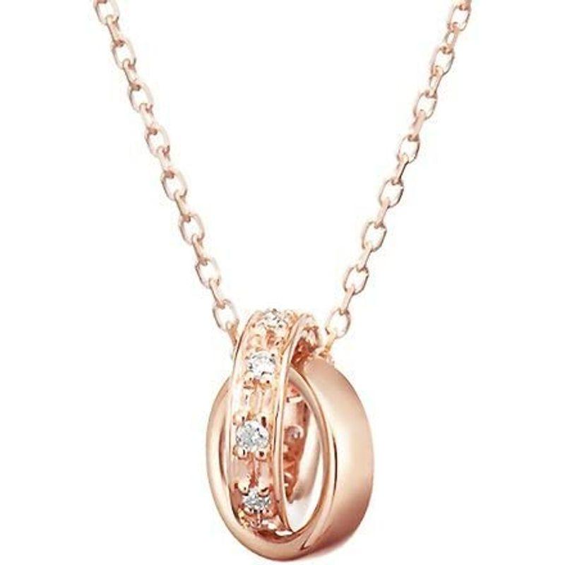 【通常品】 4℃ (ヨンドシー) ダブルループ ダイヤモンドK10ピンクゴールド(PG)ネックレス 111016123113 【TM7453937155】(27122円)