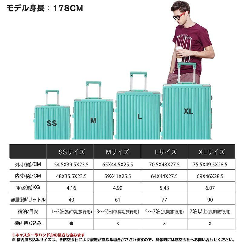 タビトラ スーツケース キャリーケース アルミフレーム 機内持込み TSAロック ダブルキャスター YKKファスナー 大容量 軽量 大型 耐 スーツケース キャリーケース アルミフレーム 機内持込み TSAロック ダブルキャスター YKKファスナー 大容量 軽量 大型 耐