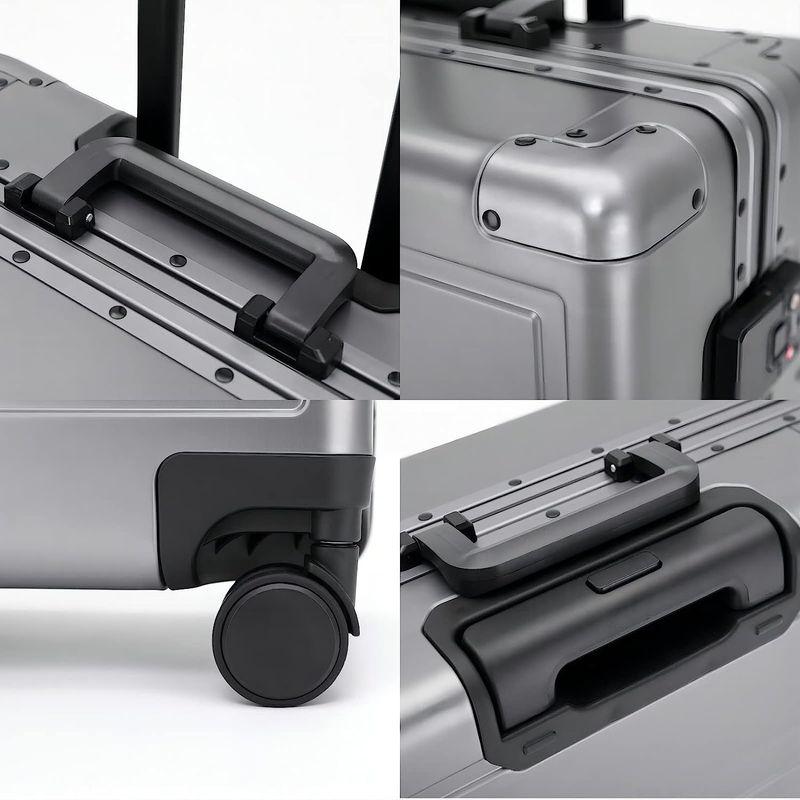 Yuweijie スーツケース キャリーケース キャリーバッグ 機内持ち込み オールアルミ合金ボディ 耐衝撃 大型 軽量 静音ダブルキャスタ スーツケース キャリーケース キャリーバッグ 機内持ち込み オールアルミ合金ボディ 耐衝撃 大型 軽量 静音ダブルキャスタ