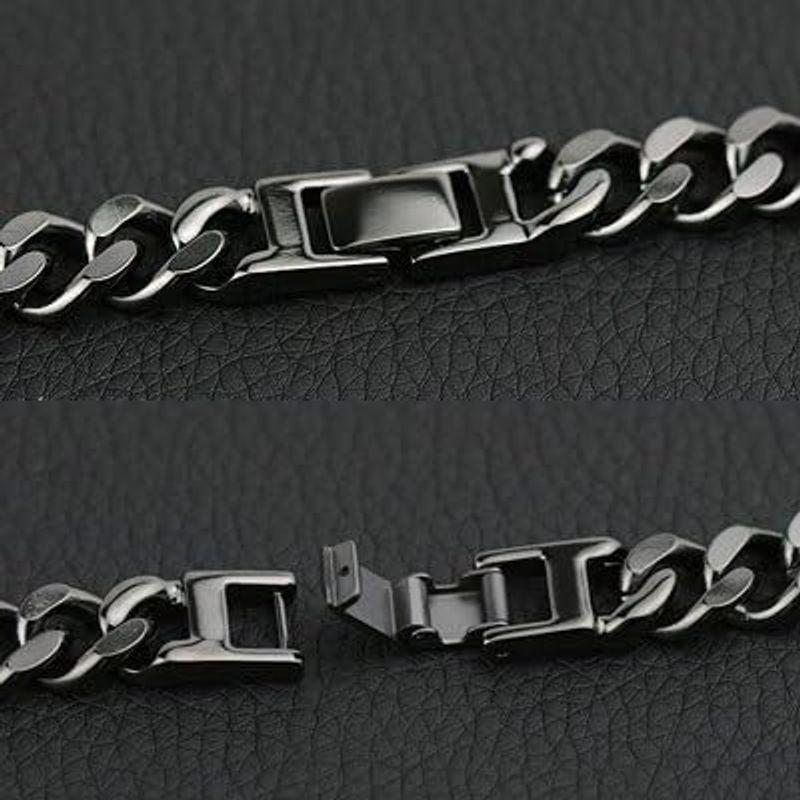 ブラックネックレス チタンチェーン黒 喜平50ｃｍ 9.3mm巾 チェーン ネックレス（DLC硬化加工)TITAN ネックレス 50ｃｍ ネックレス チタンチェーン黒 喜平50ｃｍ 3mm巾 チェーン DLC硬化加工 TITAN 50ｃｍ