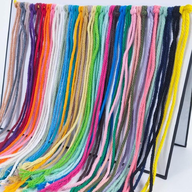 LEREATI マクラメロープ 5mm x 100m, 綿ロープ yarn マクラメ糸 コットンロープ 綿糸 太いロープ, マクラメ 紐 の｜violette-shop｜04