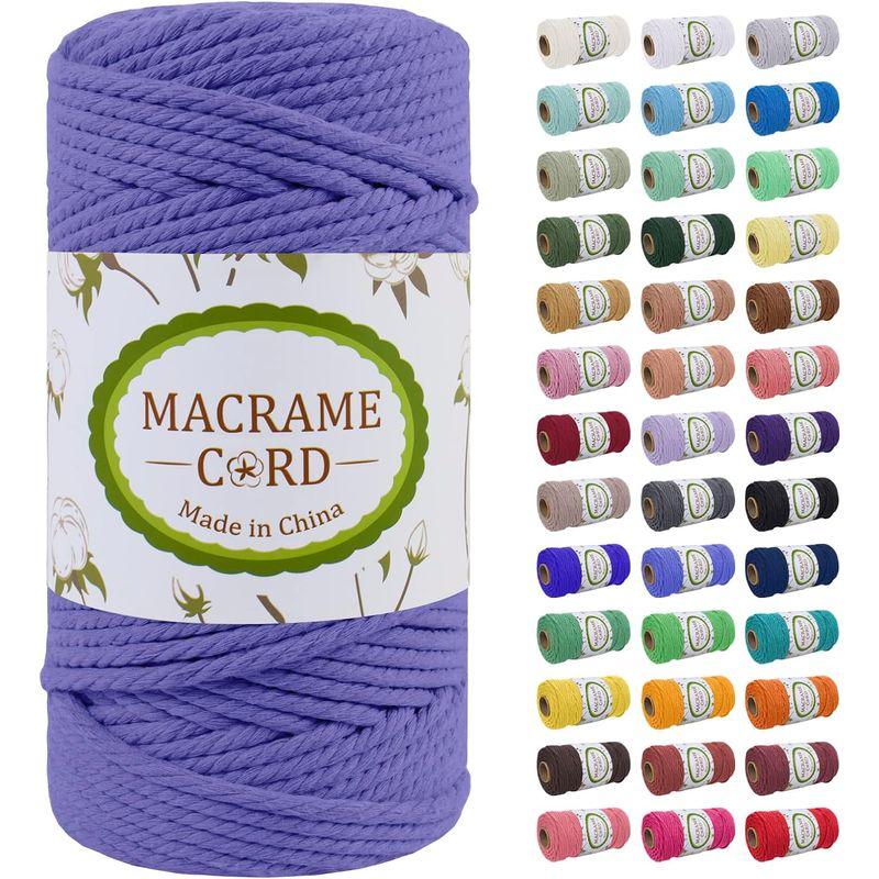 LEREATI マクラメロープ 5mm x 100m, 綿ロープ yarn マクラメ糸 コットンロープ 綿糸 太いロープ, マクラメ 紐 の｜violette-shop｜07