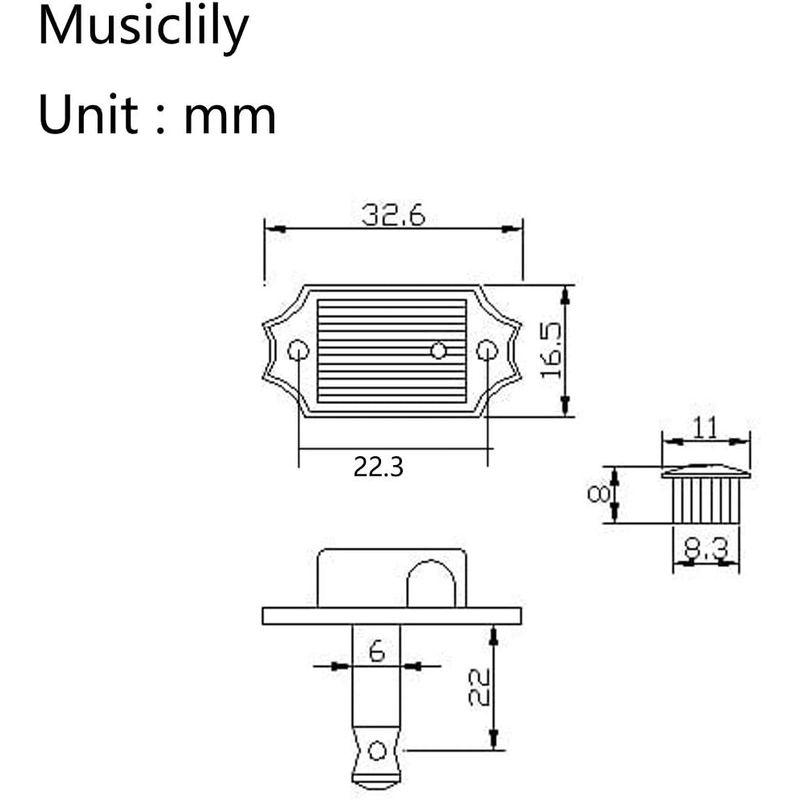 Musiclily Pro ビンテージ キーストンスタイル 3L+3R ギターロック式ペグ レスポールスタイルエレキギター/アコースティック｜violette-shop｜07