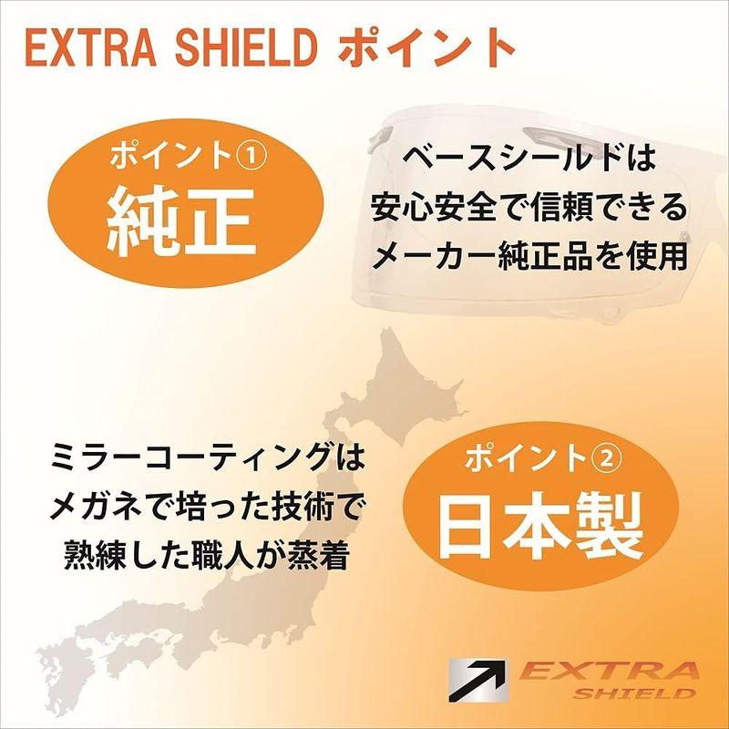 セール定価 山城 EXTRAシールド (エキストラ) ミラーシールド SHOEI CWR-1 PINLOCK スモーク/ブルー Z-7/X-Fourte