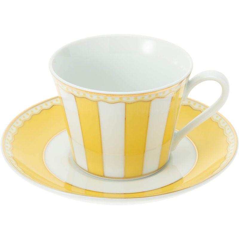 Noritake ノリタケ カップ & ソーサー ( コーヒー ティー 兼用) 250cc カーニバル イエロー ファインポーセレン T00｜violette-shop｜03