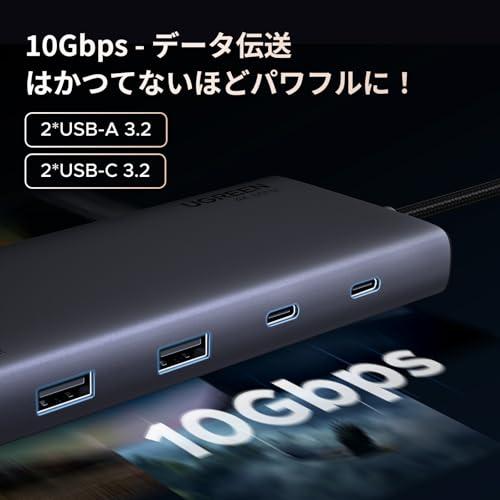 UGREEN Revodok USB-C ハブ ドッキングステーション 3画面出力 HDMI *2