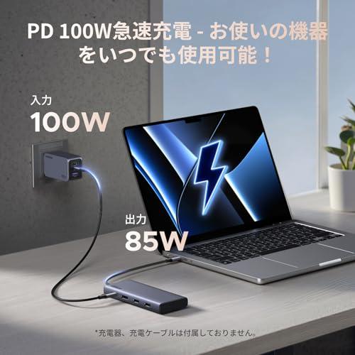 UGREEN Revodok USB-C ハブ ドッキングステーション 3画面出力 HDMI *2