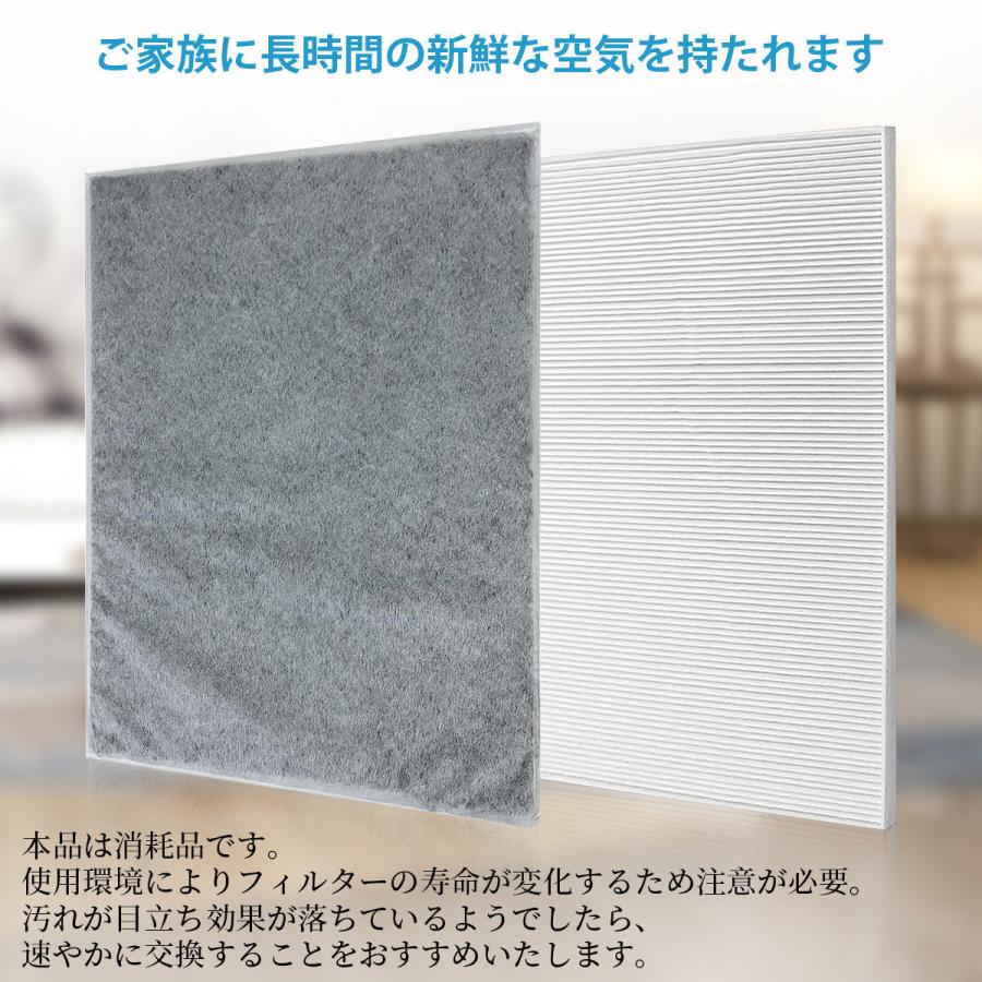 ツインバード（TWINBIRD） 空気清浄機用 集塵・脱臭フィルターセット