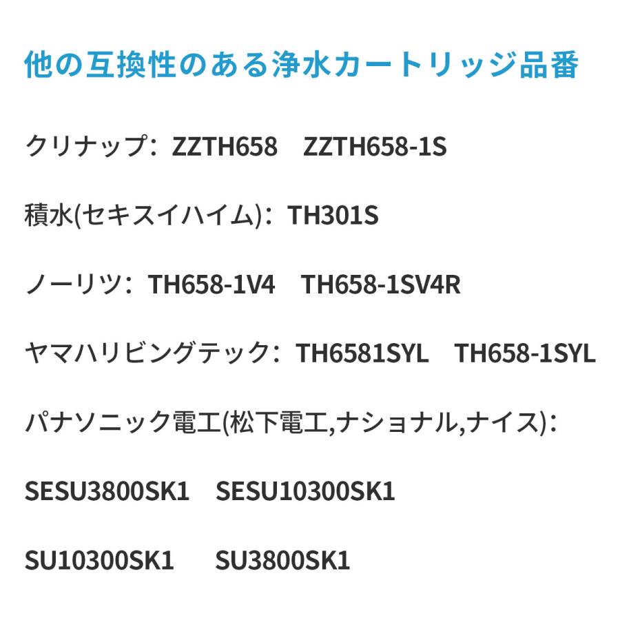 th6583 交換用浄水カートリッジ 3本セット (TH658-1Sの高性能 th6583 交換用浄水カートリッジ 3本セット (TH658-1Sの高性能