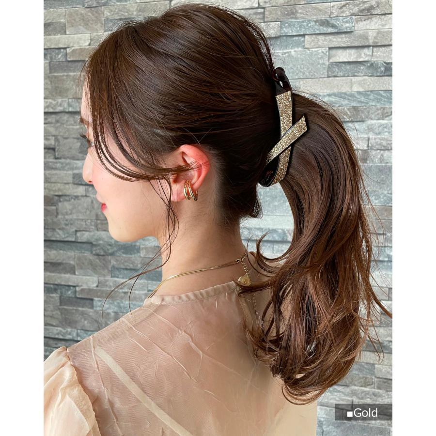 バナナクリップ ヘアクリップ 大 リボン シンプル 大きめ ヘアアクセサリー 髪留め 結婚式 ギフト プレゼント 人気 ランキング｜viragio｜23