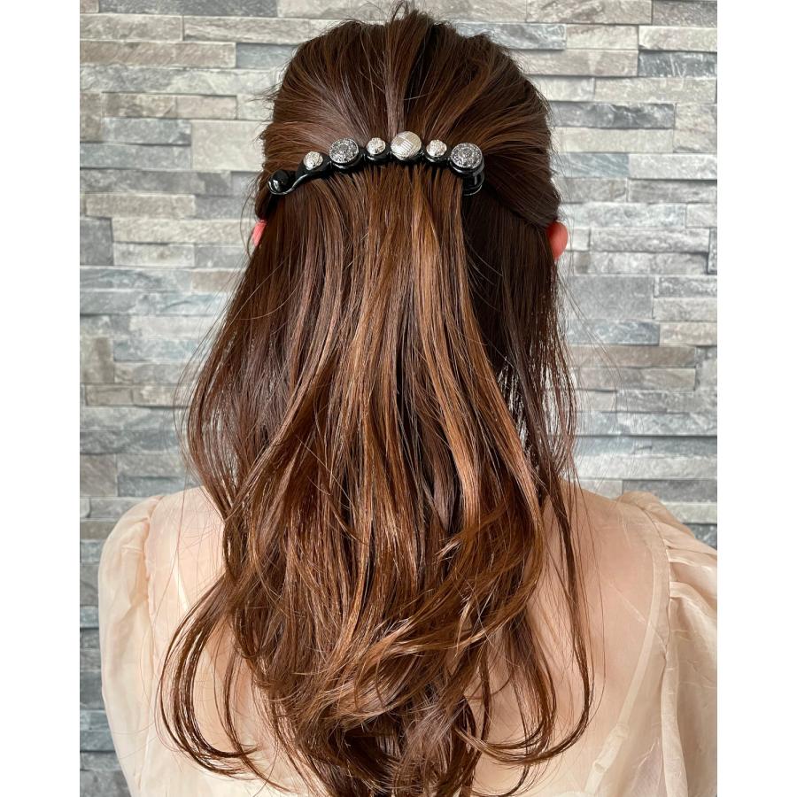 バナナクリップ ヘアクリップ シンプル ヘアアクセサリー 大 髪留め 髪