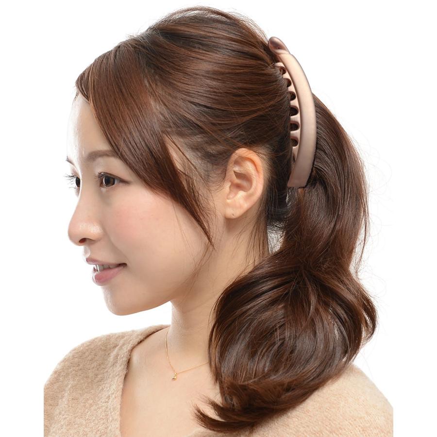 バナナクリップ ヘアクリップ シンプル 大 髪留め オフィス クリップ