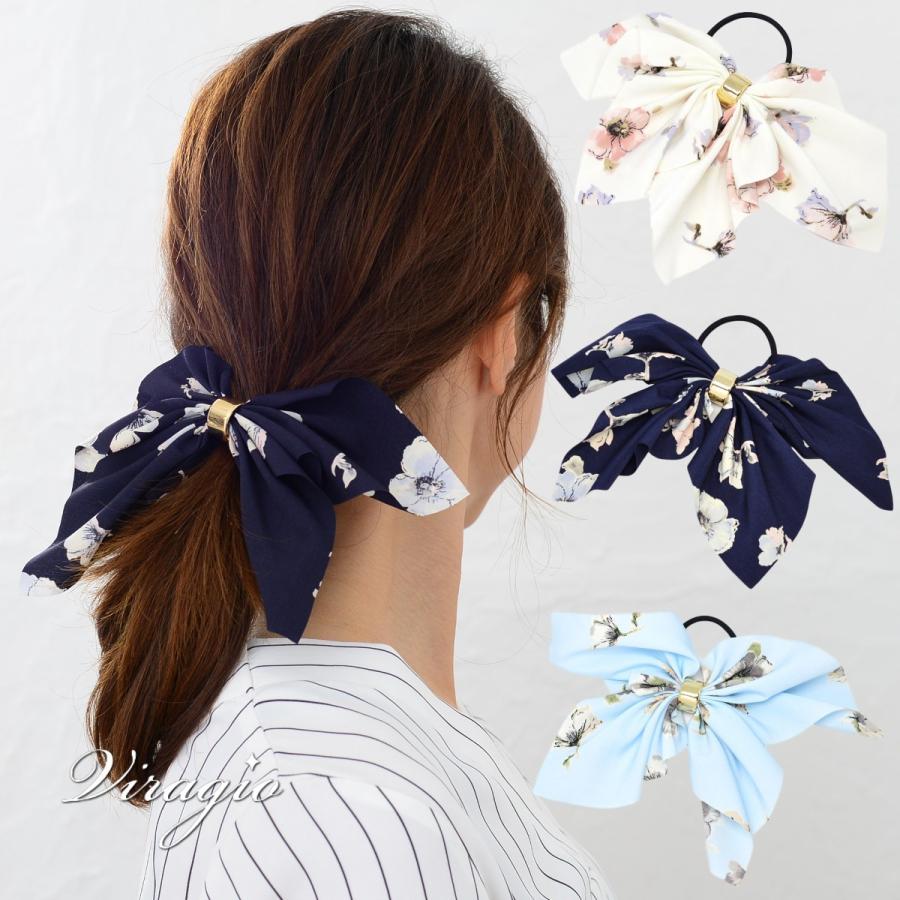 ヘアゴム リボン 黒 大人 スカーフ ゴールド ロング ヘアアクセサリー 髪留め ゴム シンプル ブランド Vi 1214 Vi 1214 Viragio 通販 Yahoo ショッピング