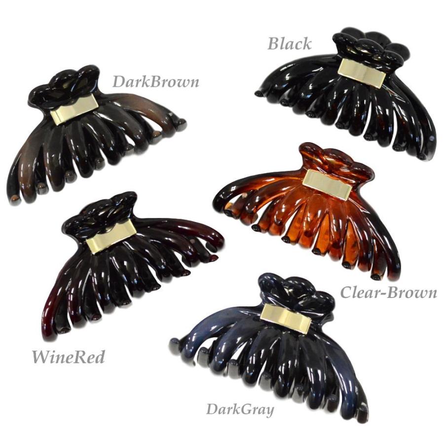 バンスクリップ ヘアクリップ 黒 シンプル しっかり ヘアアクセサリー