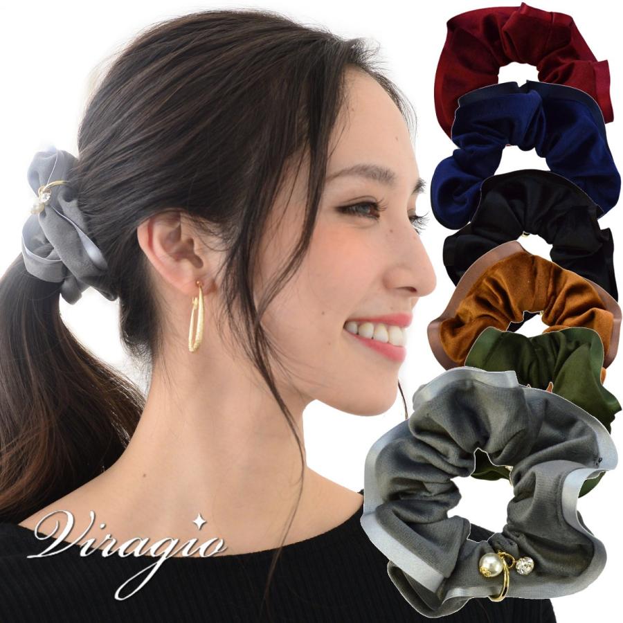 シュシュ ヘアゴム 大人 ヘアアクセサリー 髪留め 髪飾り まとめ髪 シンプル デイリー オフィス ブランド Vi 1313 Vi 1313 Viragio 通販 Yahoo ショッピング