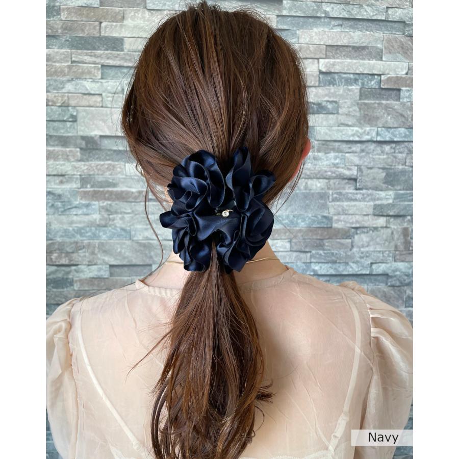 バンスクリップ 花 フラワー ヘアクリップ シンプル ヘアアクセサリー