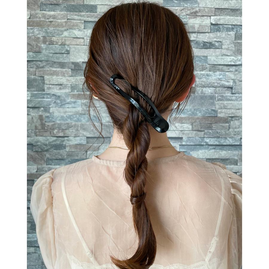 バンスクリップ 大 大きめ 小 ミニ ヘアクリップ シンプル ヘアアクセサリー 髪留め クリップ ブランド vi-1445｜viragio｜16