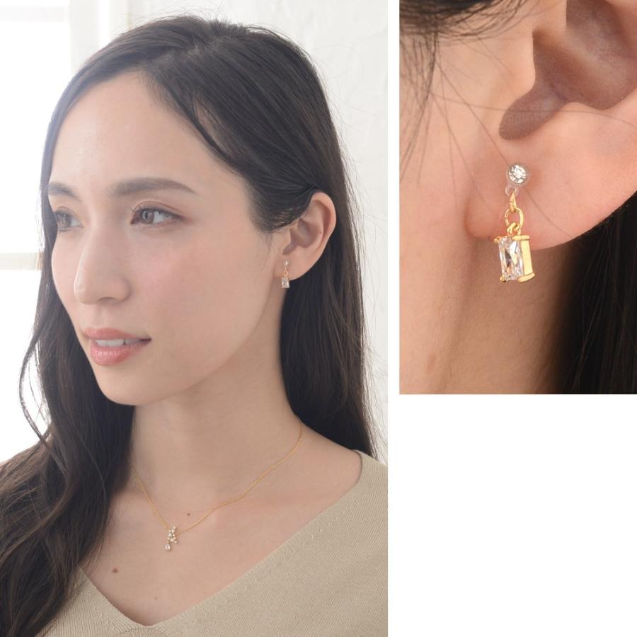 ピアス イヤリング 金属アレルギー ノンホールピアス キャッチ
